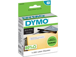 Ruban d'etiquettes Thermique Dymo 45013 - 12 mm - Noir/Blanc - Papeterie  Michel